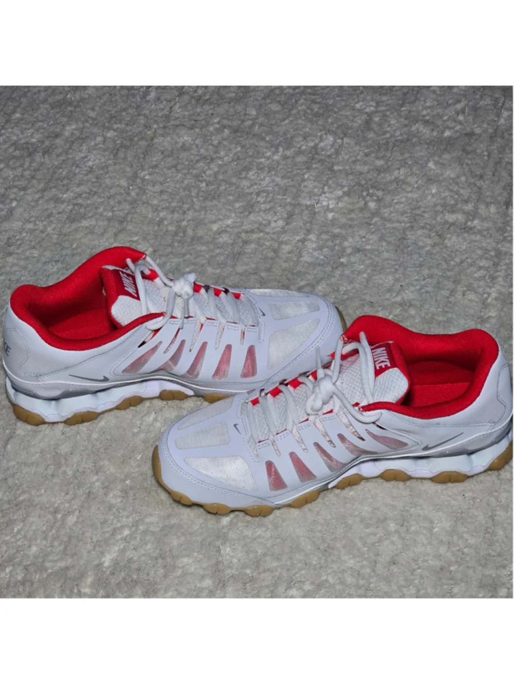 Men's Nike Reax Training Sneakers White and Red